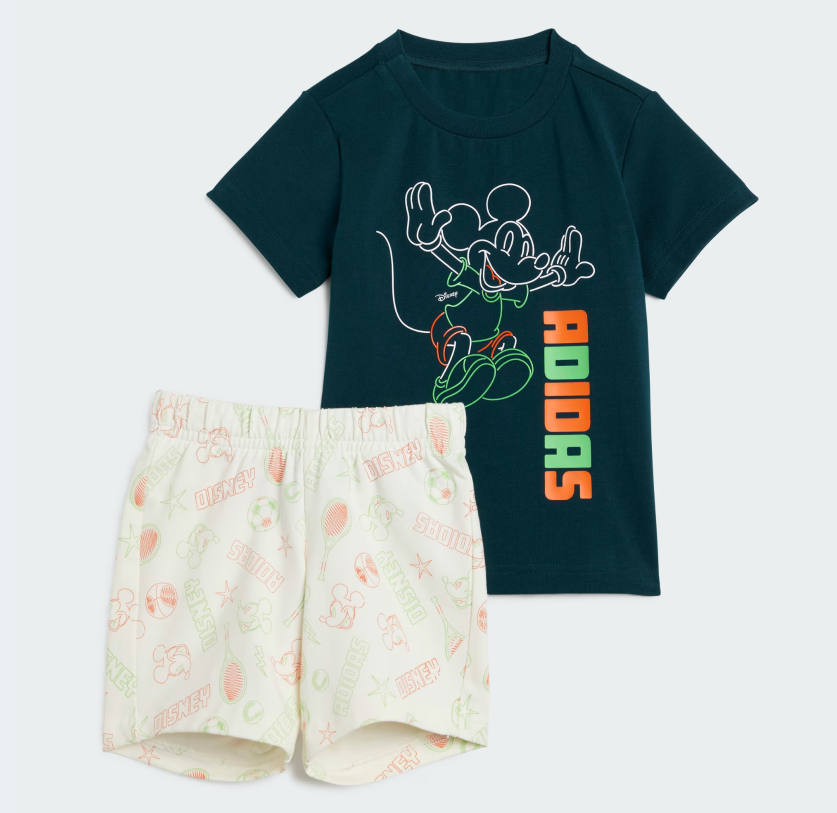 Conjunto de shorts y camiseta para niños Disney Mickey Mouse