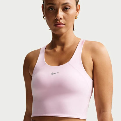 Nike Tempo Polera deportiva cropped con sostén incorporado y soporte medio para mujer