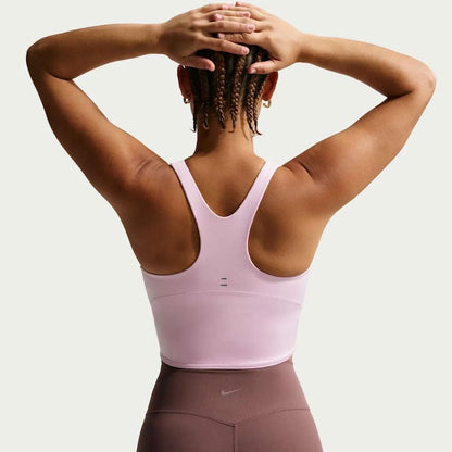 Nike Tempo Polera deportiva cropped con sostén incorporado y soporte medio para mujer
