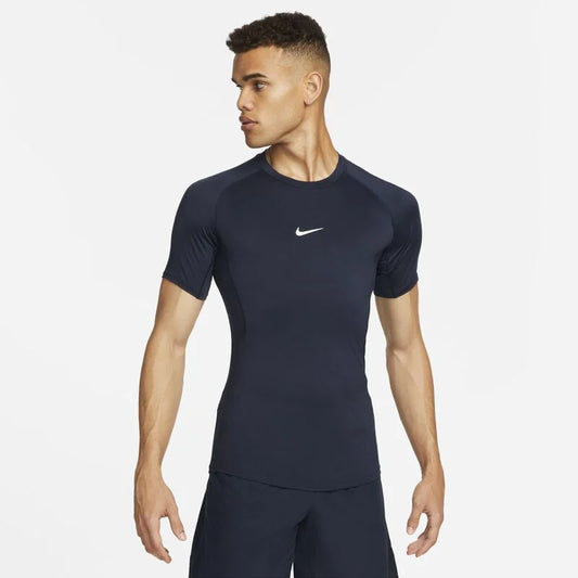 Nike Pro Polo de fitness de manga corta Dri-FIT ajustada para hombre