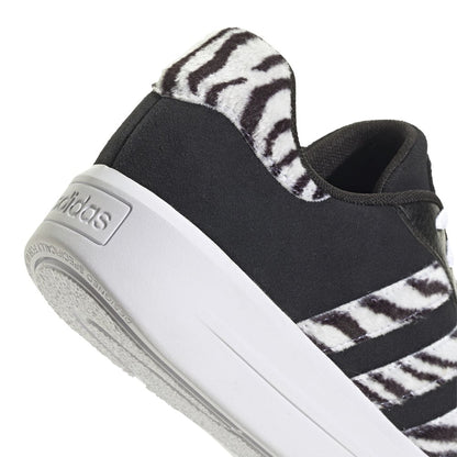 ZAPATILLAS MUJER ADIDAS URBANAS NEGRO COURT PLATFORM SUEDE CUERO