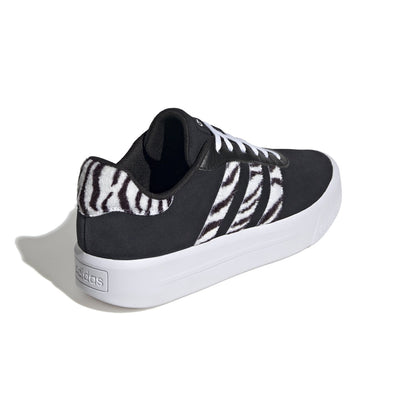 ZAPATILLAS MUJER ADIDAS URBANAS NEGRO COURT PLATFORM SUEDE CUERO