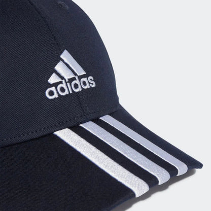 NEGRO GORRA BÉISBOL 3 TIRAS SARGA DE ALGODÓN