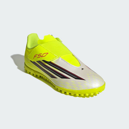 Zapatillas con tiras ajustables de cierre por contacto para PASTO SINTÉTICO F50 CLUB para NIÑOS