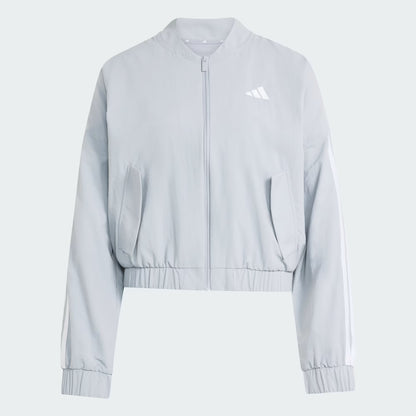 Campera Bómber Essentials 3 Tiras Lifestyle Tejida