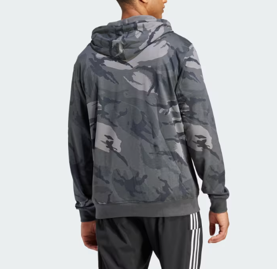 ADIDAS SUDADERA CON GORRO SEASONAL ESSENTIALS CAMUFLAJE