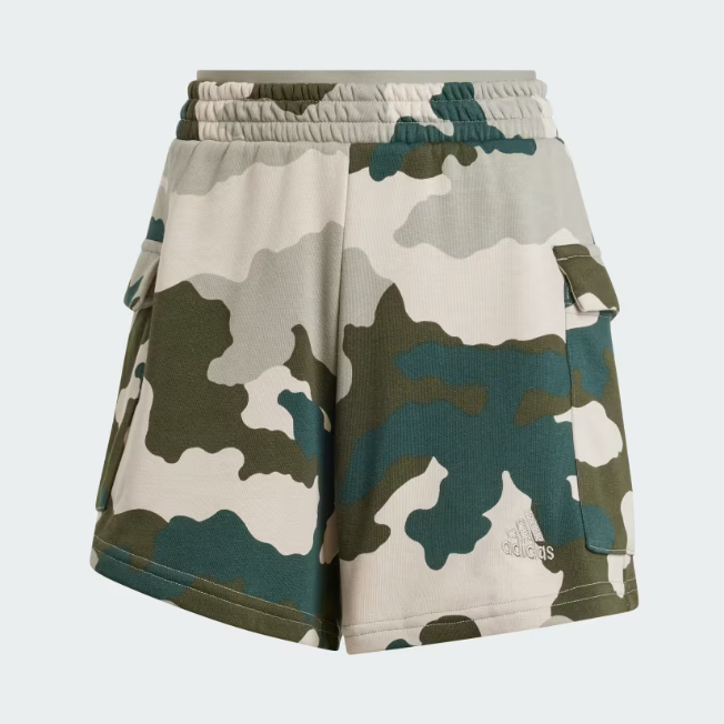 Shorts Cargo Essentials 3 Tiras Estampado de Camuflaje