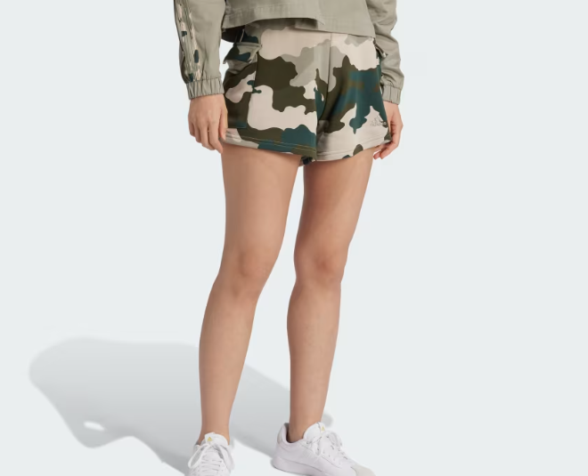 Shorts Cargo Essentials 3 Tiras Estampado de Camuflaje