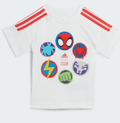 Adidas x Marvel Spider-Man Tee and Shorts Set