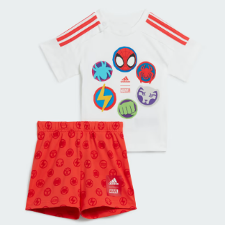 Adidas x Marvel Spider-Man Tee and Shorts Set