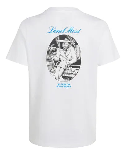 Polo Adidas Fútbol Messi Niños Blanco