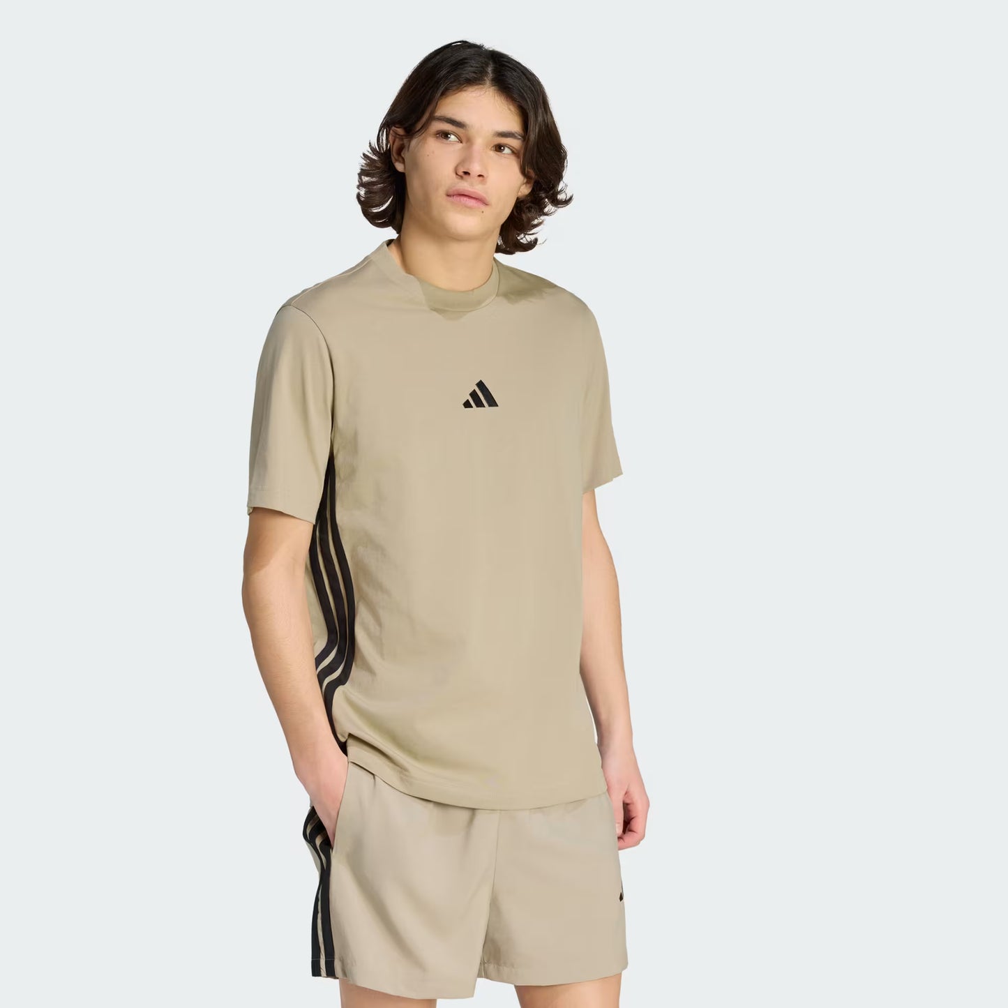 Camiseta de punto sencillo con 3 rayas de la colección Essentials