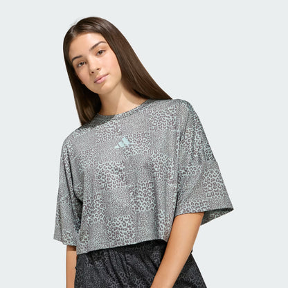 Camiseta estampada con iconos del futuro