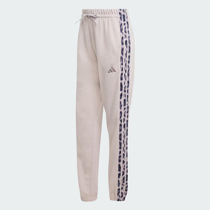 Pantalón Seasonal Essentials Leopard Print de Tela French Terry 3 Tiras