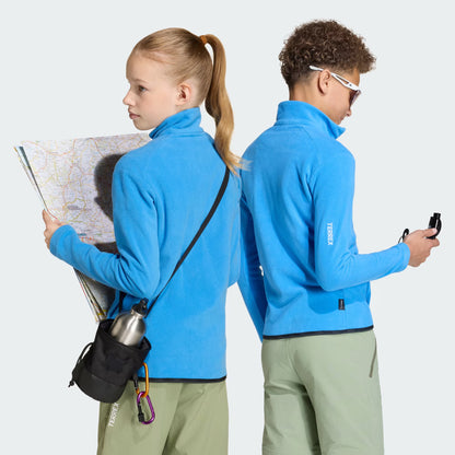 Polera Terrex Multi de Tela Fleece con Cierre para Niños