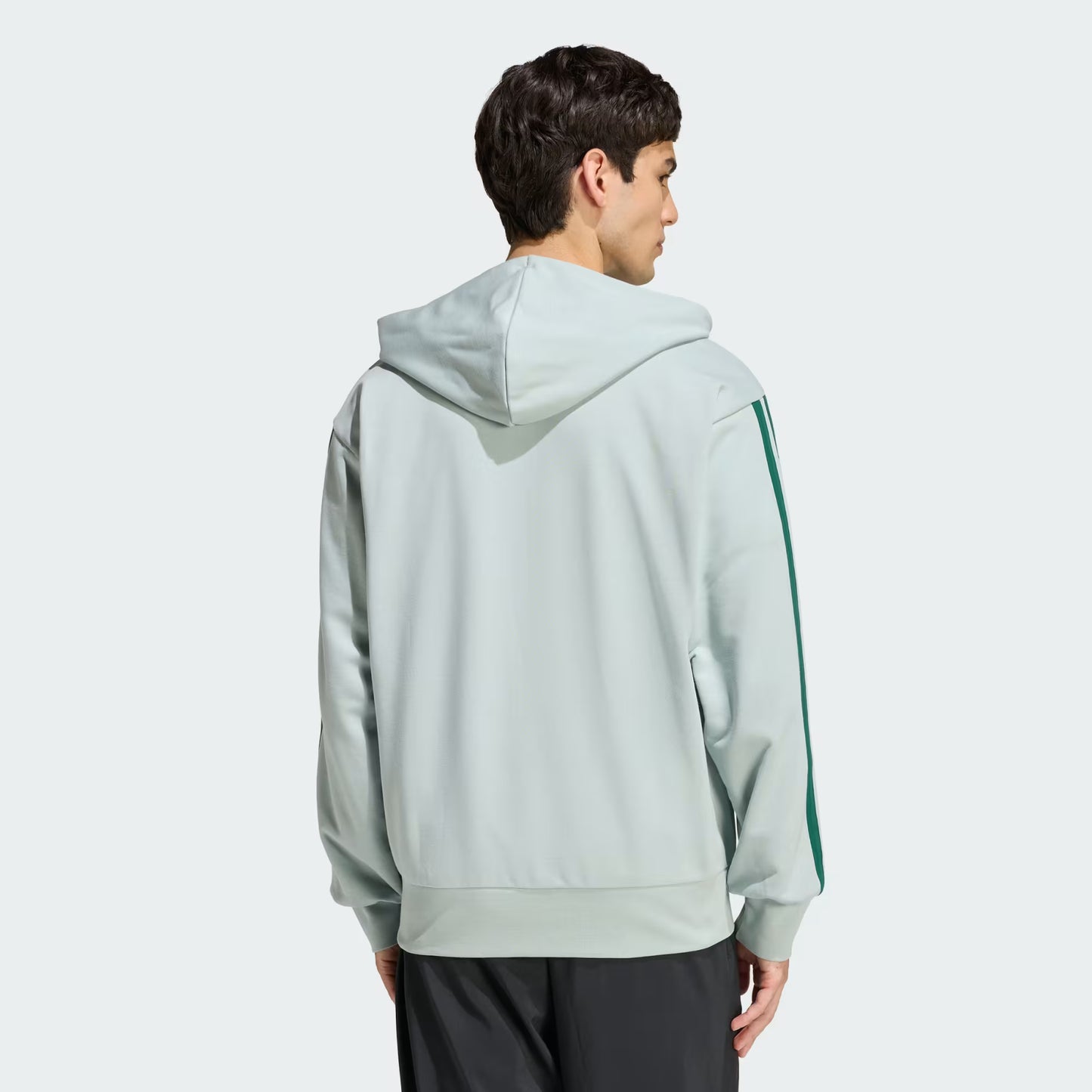 Polera con Capucha Essentials 3 Tiras Tela French Terry