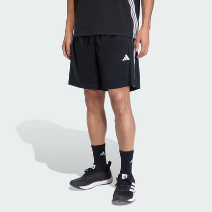 SHORTS WORKOUT ESSENTIALS BASE 3 TIRAS DE TEJIDO PIQUÉ, LARGO DE 23 CM
