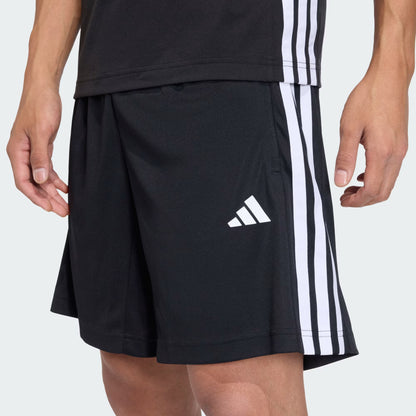 SHORTS WORKOUT ESSENTIALS BASE 3 TIRAS DE TEJIDO PIQUÉ, LARGO DE 23 CM