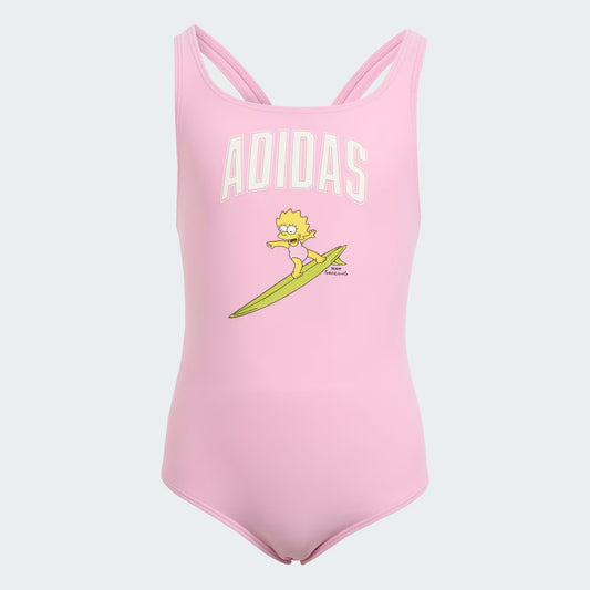 Traje de natación adidas The Simpsons con espalda en V para niños