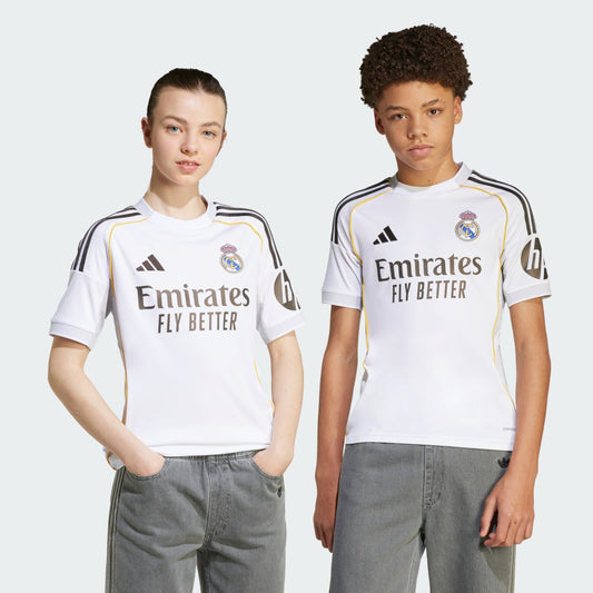 Camiseta de local del Real Madrid 25/26 para niños