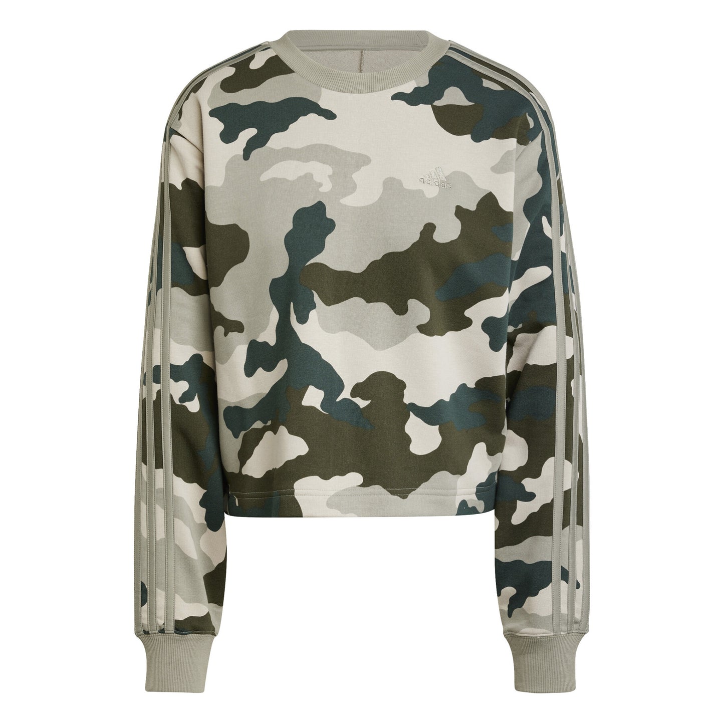 Polera Corta Essentials 3 Tiras Estampado de Camuflaje
