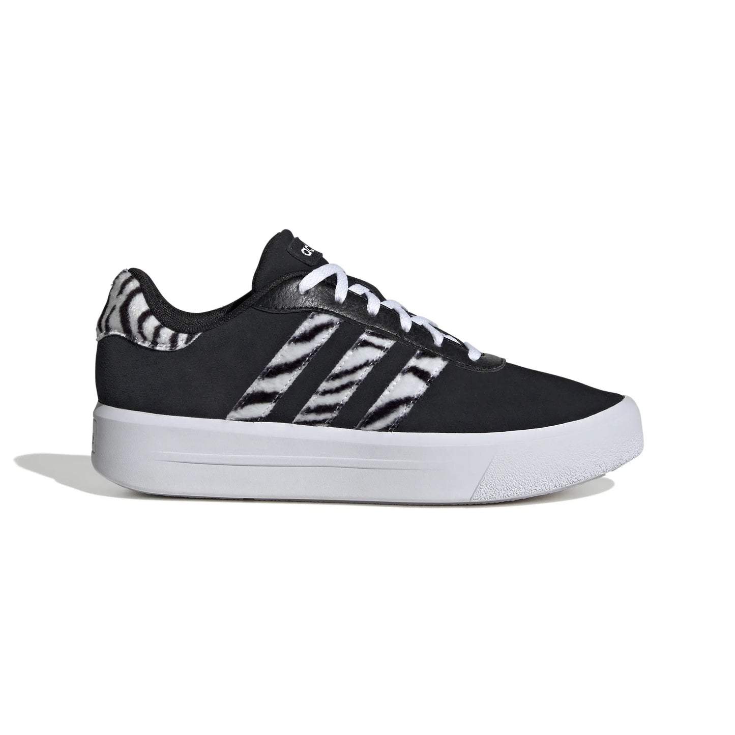 ZAPATILLAS MUJER ADIDAS URBANAS NEGRO COURT PLATFORM SUEDE CUERO