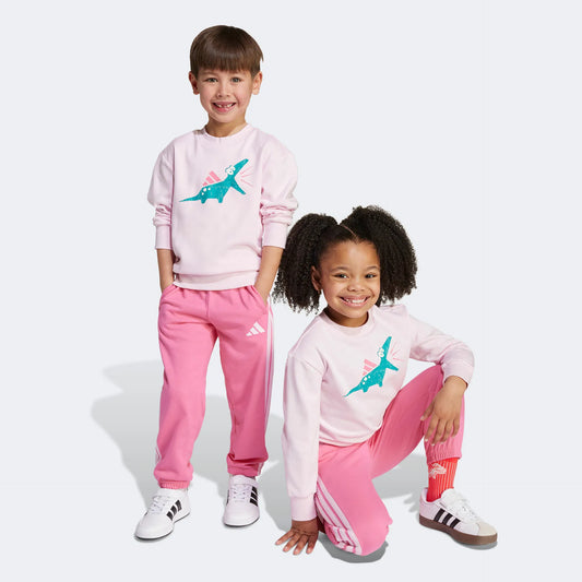 Conjunto de pantalón jogger de algodón perchado Essentials de temporada Adiraptor para niños pequeños
