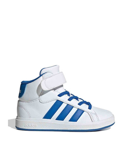 Zapatillas altas para niños Grand Court Blanco