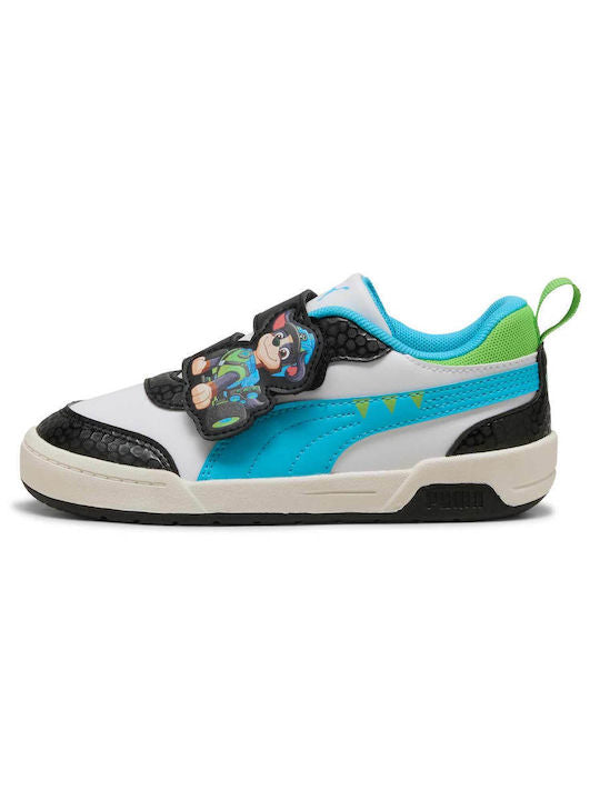 Zapatillas infantiles blancas con velcro