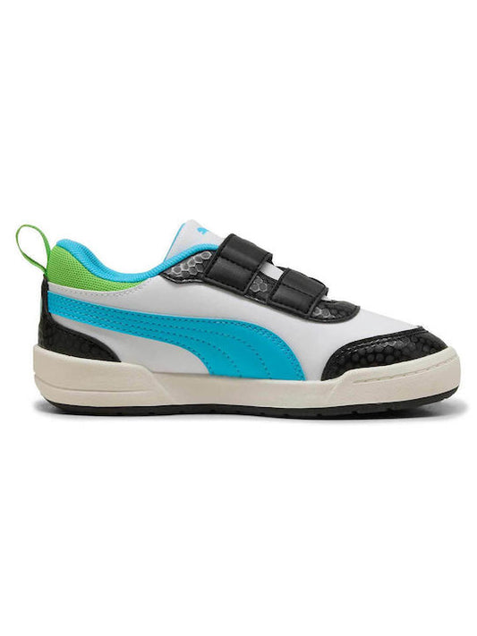 Zapatillas infantiles blancas con velcro