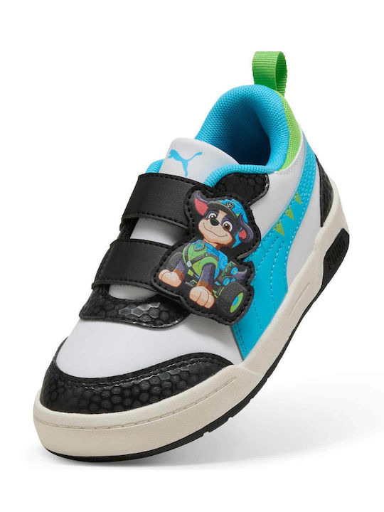 Zapatillas infantiles blancas con velcro