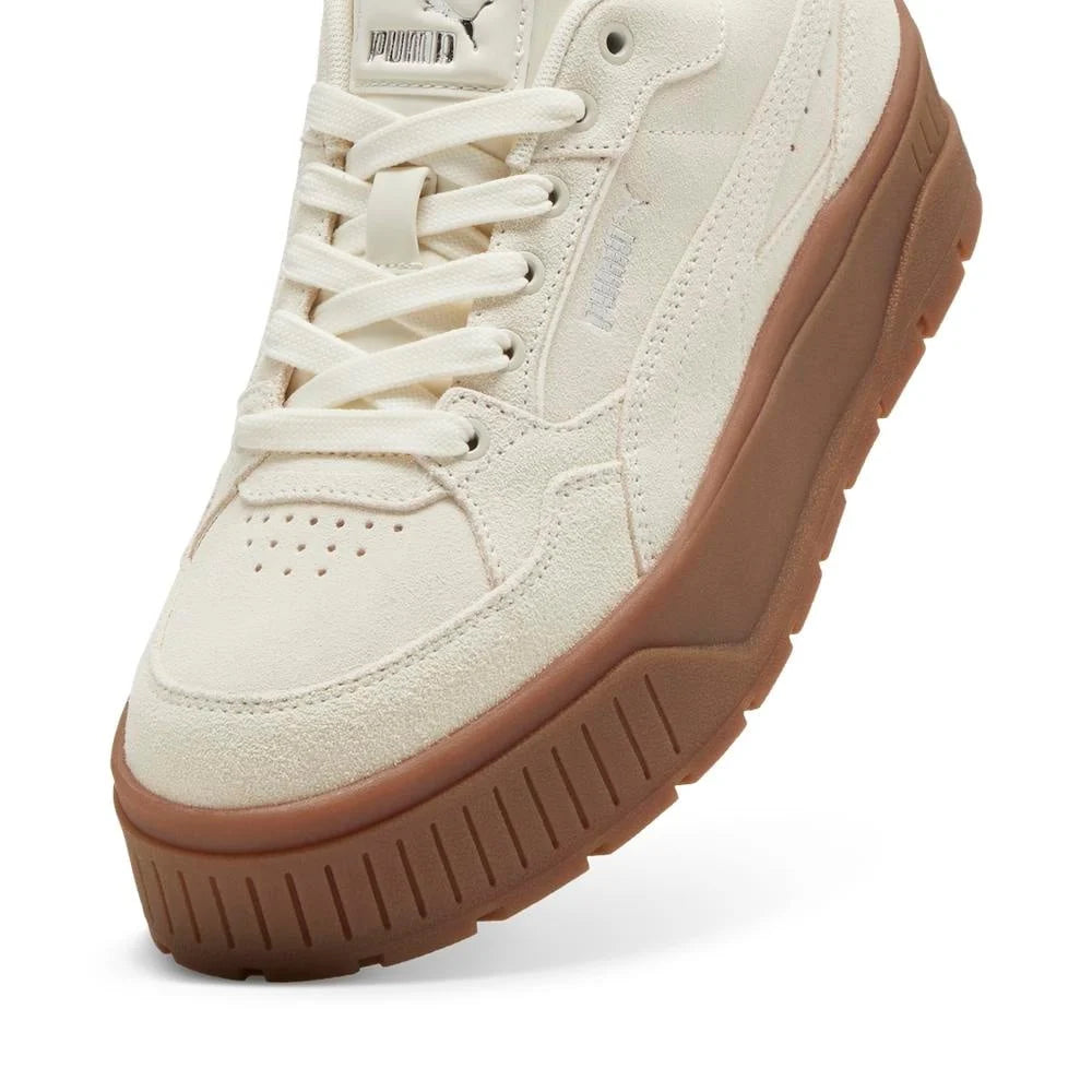 ZAPATILLAS MUJER PUMA URBANAS CREMA KARMEN II IDOL SD CUERO